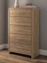 Load image into Gallery viewer, Gramburg - Five Drawer Chest - Warm Natural Brown
