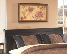 Load image into Gallery viewer, Huey Vineyard - Queen Sleigh Headboard - Black
