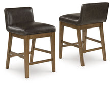 Load image into Gallery viewer, Cabalynn - Upholstered Barstool (Set of 2) - Two-tone Brown
