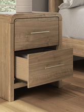 Load image into Gallery viewer, Gramburg - Two Drawer Night Stand - Warm Natural Brown
