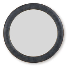 Load image into Gallery viewer, Corinsworth - Accent Mirror - Charcoal / Brass Finish
