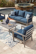 Load image into Gallery viewer, Gali - Sofa / Chairs / Table Set (Set of 4) - Gray / Blue
