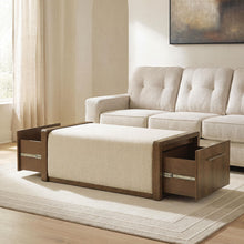 Load image into Gallery viewer, Marxmore - Upholstered Ottoman With Storage - Brown
