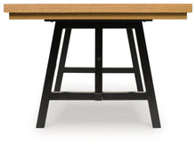Load image into Gallery viewer, Galliden - Rectangular Dining Room Extension Table - Black / Brown
