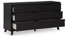 Load image into Gallery viewer, Danziar - Six Drawer Dresser - Black
