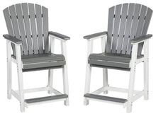 Load image into Gallery viewer, Transville - Barstool (Set of 2) - Gray / White
