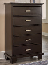 Load image into Gallery viewer, Covetown - Five Drawer Chest - Dark Brown
