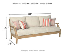 Load image into Gallery viewer, Clare View - Sofa with Cushion - Beige
