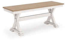 Load image into Gallery viewer, Purlaney - Large Dining Room Bench - Antique White / Natural
