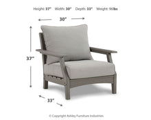 Load image into Gallery viewer, Visola - Lounge Chair w/Cushion (Set of 2) - Gray
