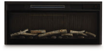 Load image into Gallery viewer, Entertainment Accessories - Fireplace Insert With Faux Birch Log Set - Black
