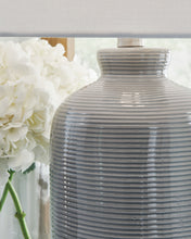 Load image into Gallery viewer, Wimlow - Ceramic Table Lamp - Gray Blue
