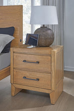 Load image into Gallery viewer, Sherbana - Two Drawer Night Stand - Light Brown
