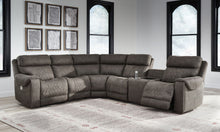 Load image into Gallery viewer, Hoopster - Zero Wall Power Recliner with Console 6 Pc Sectional - Gunmetal
