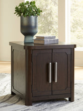 Load image into Gallery viewer, Breckington - Rectangular 2-door End Table - Dark Brown

