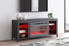 Load image into Gallery viewer, Cayberry - TV Stand With Fireplace - Black
