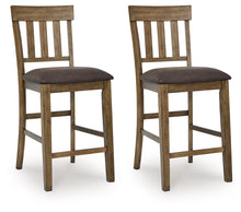 Load image into Gallery viewer, Urbinforte - Upholstered Barstool (Set of 2) - Light Brown
