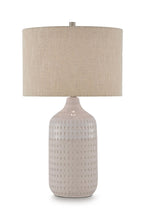 Load image into Gallery viewer, Capwich - Ceramic Table Lamp - Beige / White
