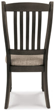 Load image into Gallery viewer, Tyler Creek - Dining UPH Side Chair (Set of 2) - Slatback - Black / Grayish Brown
