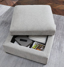Load image into Gallery viewer, Gabyleigh - Ottoman With Storage - Nickel
