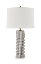 Load image into Gallery viewer, Desmont - Marble Table Lamp - White / Beige / Gray
