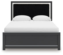 Load image into Gallery viewer, Zuraleus - Upholstered Panel Platform Bed With Roll Slats
