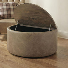 Load image into Gallery viewer, Bethanstone - Storage Ottoman - Warm Brown
