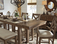 Load image into Gallery viewer, Moriville - Rectangular Dining Room Counter Extension Table - Grayish Brown
