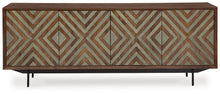 Load image into Gallery viewer, Dreggan - Accent Cabinet - Brown / Gold Finish
