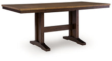 Load image into Gallery viewer, Rylandeen - Rectangular Dining Room Counter Height Extension Table - Light Brown / Dark Brown
