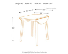 Load image into Gallery viewer, Hammis - Round DRM Drop Leaf Table - Dark Brown
