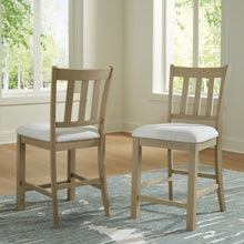 Load image into Gallery viewer, Calmoro - Upholstered Barstool (Set of 2) - Off White / Gray
