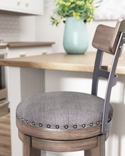 Load image into Gallery viewer, Caitbrook - UPH Swivel Barstool  - Gray
