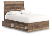 Load image into Gallery viewer, Chirason - 3 Pc. - Full Panel Storage Bed, Dresser And Mirror - Brown
