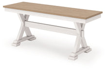 Load image into Gallery viewer, Purlaney - Large Dining Room Bench - Antique White / Natural
