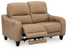 Load image into Gallery viewer, Mosswell - Power Reclining Loveseat With Adj Headrest - Toffee
