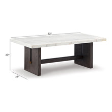 Load image into Gallery viewer, Burkhaus - Rectangular Cocktail Table - White / Dark Brown
