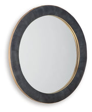Load image into Gallery viewer, Corinsworth - Accent Mirror - Charcoal / Brass Finish
