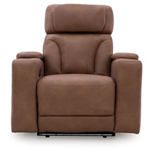Load image into Gallery viewer, Clean-Slate - Power Recliner / Adj Headrest - Caramel
