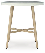 Load image into Gallery viewer, Seton Creek - Round Bar Table With Umbrella Option - Beige

