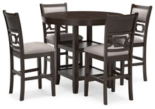 Load image into Gallery viewer, Langwest - Dining Room Counter Table Set (Set of 5) - Brown

