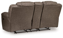 Load image into Gallery viewer, Lowilla - Double Reclining Loveseat With Console - Driftwood
