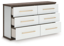 Load image into Gallery viewer, Kendanport - 3 Pc. - Dresser And 2 Nightstands - Brown / White

