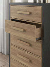 Load image into Gallery viewer, Kozmour - Five Drawer Chest - Black / Brown
