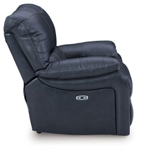 Load image into Gallery viewer, Leesworth - 3 Pc. - Power Reclining Sofa, Power Reclining Loveseat, Power Rocker Recliner - Ocean
