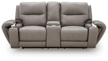 Load image into Gallery viewer, Real Moments - Power Reclining Loveseat With Audio Seating - Ash
