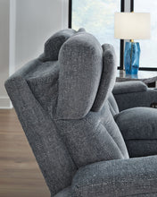Load image into Gallery viewer, Studio Cave - Power Reclining Loveseat with Console - Steel
