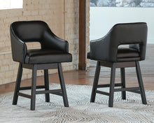 Load image into Gallery viewer, Tallenger - Upholstered Swivel Barstool (Set of 2)
