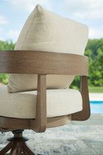 Load image into Gallery viewer, Serene Bay - Swivel Chair With Cushion (Set of 2) - Dark Brown / White
