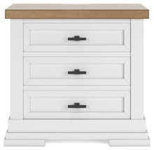 Load image into Gallery viewer, Ashbryn - Three Drawer Night Stand - White / Natural
